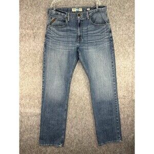 Ariat M2 Relaxed Boot Cut Size 38x36 Men’s Denim Cowboy Work Blue Jeans